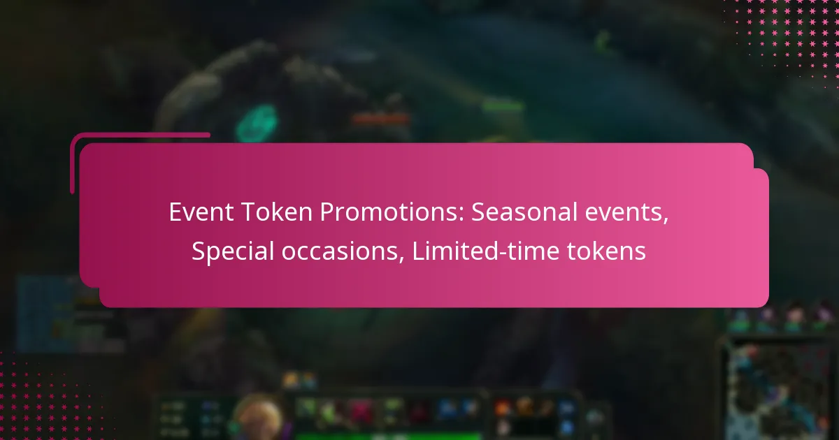 Event Token Promotions: Seasonal events, Special occasions, Limited-time tokens